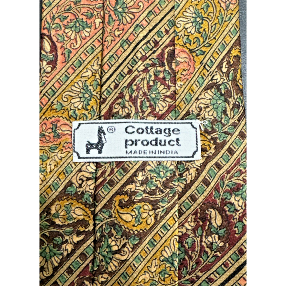 Men's Neck Tie Cottage Product Silk L58" W4" Multicolor